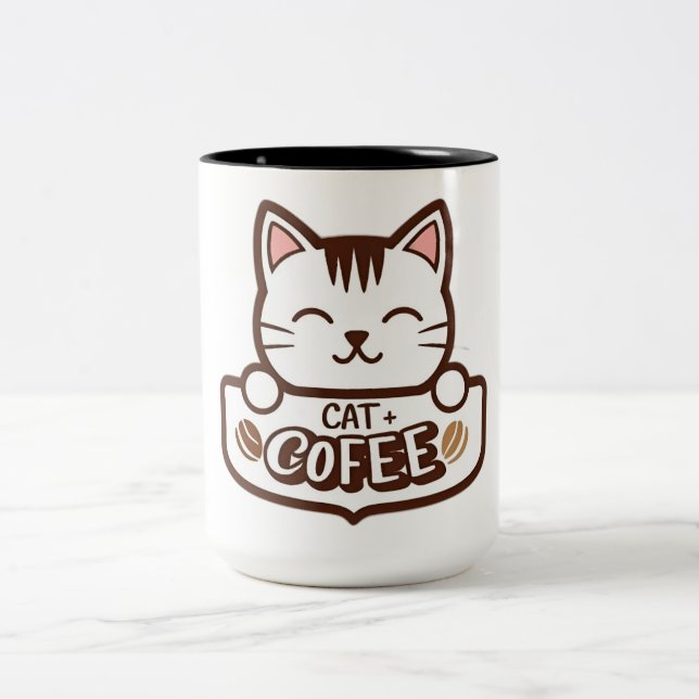Cat + Coffee Combo Mug (Center)