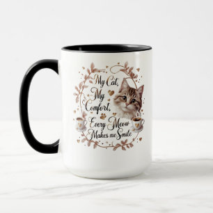 Cat & Coffee Comfort Mug – Autumn Vibes Cozy Cat