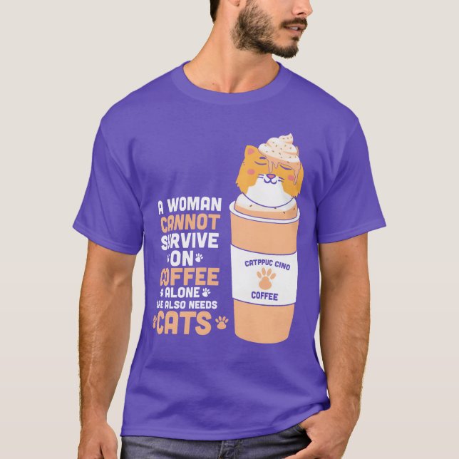 CAT COFFEE friends T-Shirt (Front)