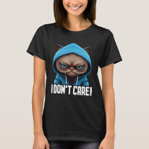 Cat Coffee I Cat I Don't Care T-Shirt