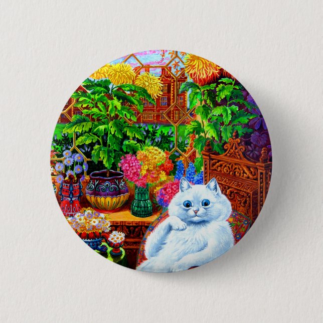 Cat College Master 2 Inch Round Button (Front)