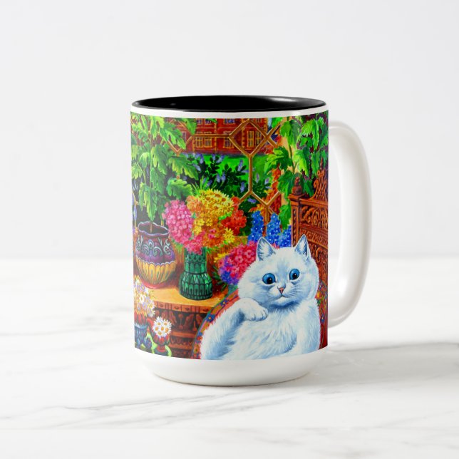 Cat College Master Two-Tone Coffee Mug (Front Right)
