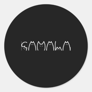 Cat Comma La Kamala Harris For President 2024 Elec Classic Round Sticker