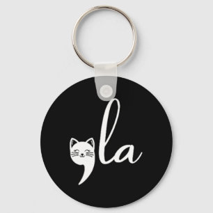 Cat Comma La Kamala Harris For President 2024 Elec Keychain