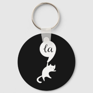 Cat Comma La Kamala Harris For President 2024 Elec Keychain