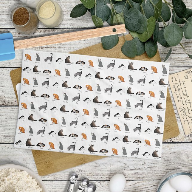 Cat Commands Kitchen Towel (Creator Uploaded)