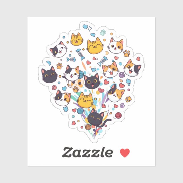 Cat Confetti – Fun & Playful (Sheet)