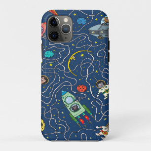 cat cosmos cosmonaut rocket iPhone 11 pro case
