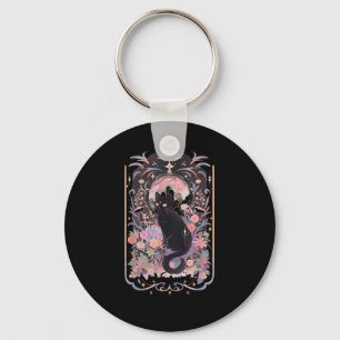 Cat Cottagecore Academia Goblincore Witch Goth Men Keychain