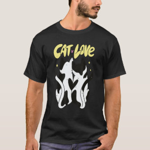 Cat Couple Cuddling Love Cats T-Shirt