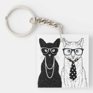 Cat Couple Keychain