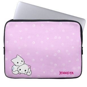Cat Couple Laptop Sleeve