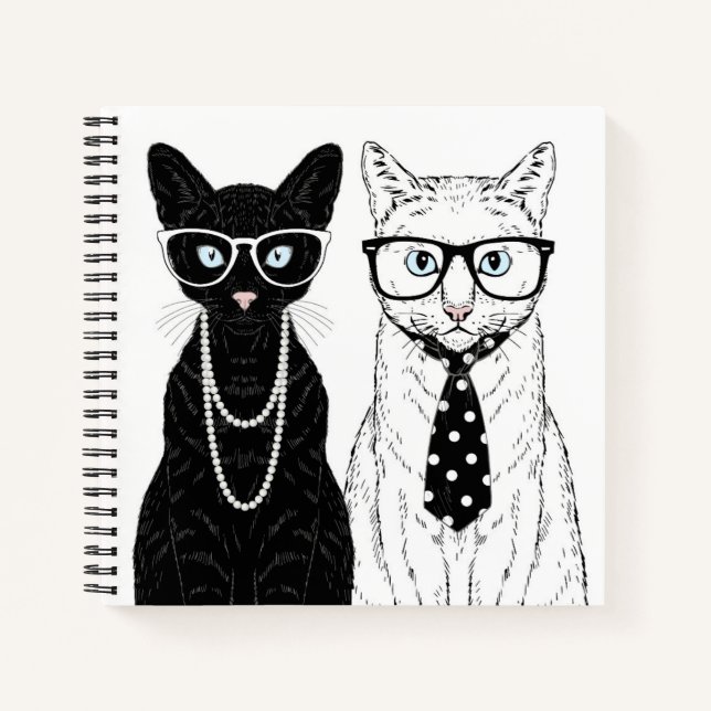Cat Couple Notebook (Front)