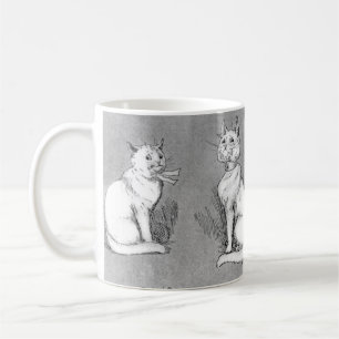 Cat, Courtship & Marriage, Bride, Louis Wain Coffee Mug