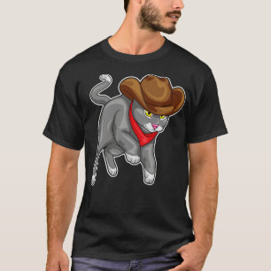 Cat Cowboy Cowboy hat T-Shirt