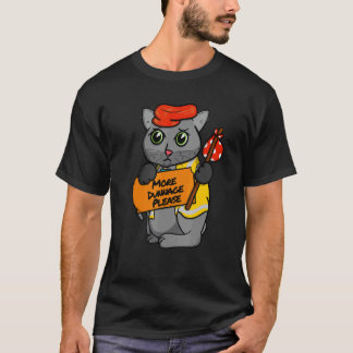 Cat Coworker Swagazon Associate More Dunnage Pleas T-Shirt