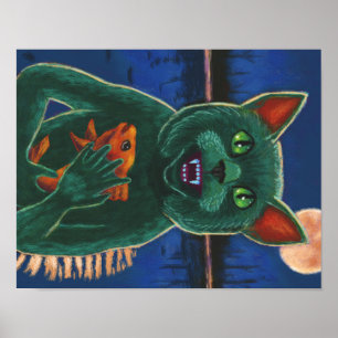 Cat Creature from the Black Lagoon Poster