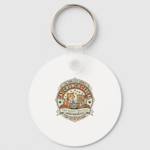 Cat Crunch Cereal Cat Breakfast Cereal Box Cat Vin Keychain