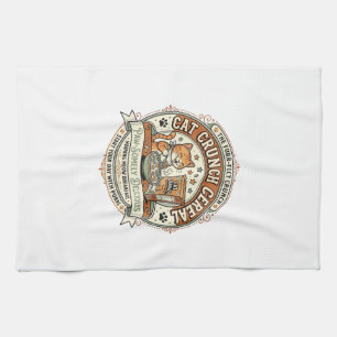 Cat Crunch Cereal Cat Breakfast Cereal Box Cat Vin Kitchen Towel