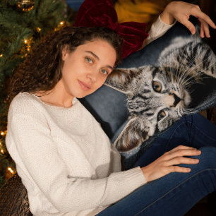 CAT CUDDLE CUTE KITTEN PILLOWS FOR CHRISTMAS