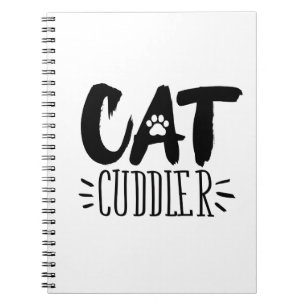 Cat Cuddler Happy Cuddler Aesthetic Cat Pictures Notebook