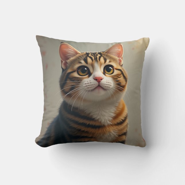 cat cushion with pretty eyes (Front)