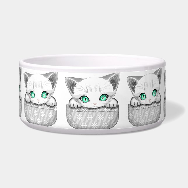 Cat Cute and Playful peaking from a Pocket (Front)
