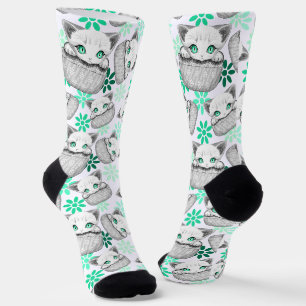 Cat Cute and Playful peaking from a Pocket Socks