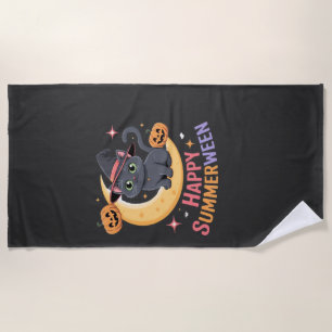 Cat Cute Halloween Aesthetic Essential T-Shirt Beach Towel