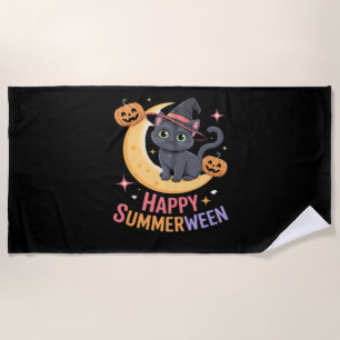 Cat Cute Halloween Aesthetic Essential T-Shirt Beach Towel