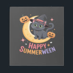 Cat Cute Halloween Aesthetic Essential T-Shirt Notepad<br><div class="desc">Cat Cute Halloween Aesthetic Essential T-Shirt</div>