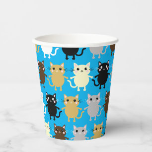 Cat Cute Kitty Kid's Birthday Party Paper Cups