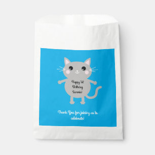 Cat Cute Kitty Kid's Birthday Party Theme Favour Bag