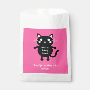 Cat Cute Kitty Kid's Birthday Party Theme Favour Bag