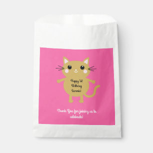Cat Cute Kitty Kid's Birthday Party Theme Favour Bag