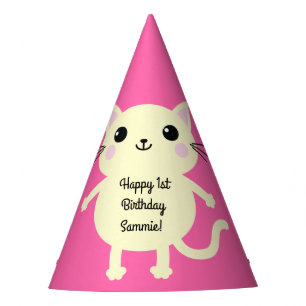 Cat Cute Kitty Kid's Birthday Party Theme Party Hat