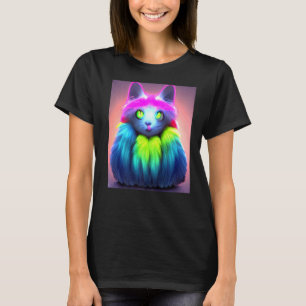 Cat Cyber Punk Weird Men Women Boys Girls 2 T-Shirt