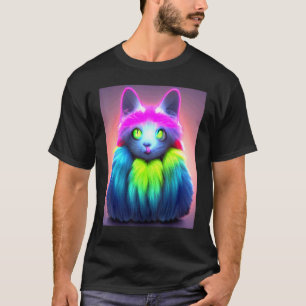 Cat Cyber Punk Weird Men Women Boys Girls 3 T-Shirt