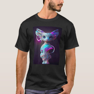 Cat Cyber Punk Weird Men Women Boys Girls 4 T-Shirt