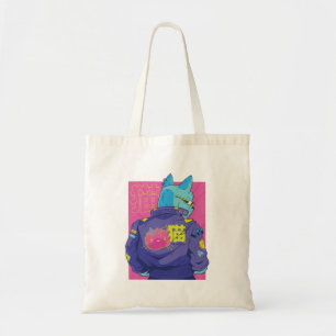 Cat Cyberpunk Stylish Design Tote Bag