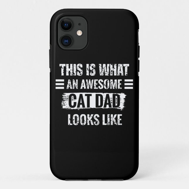 Cat Dad Case-Mate iPhone Case (Back)