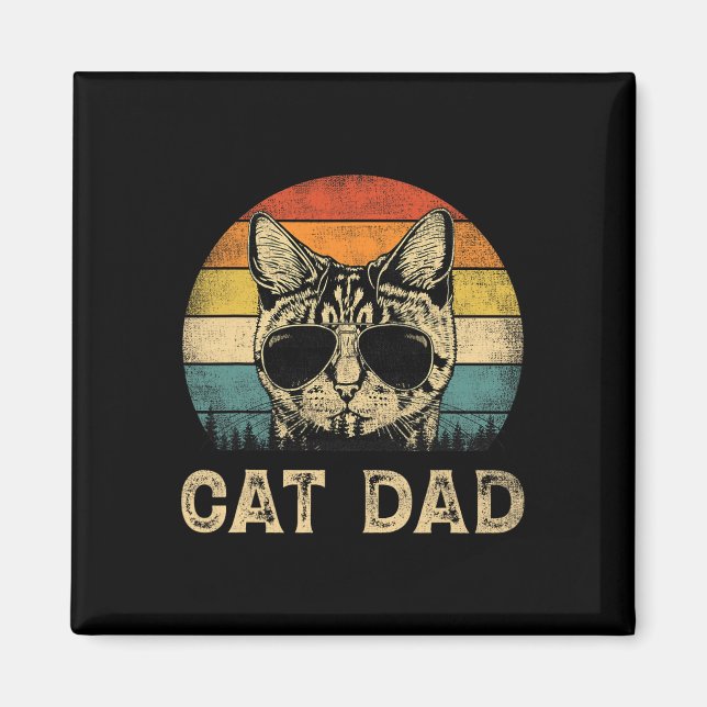 Cat Dad Cat Lovers Daddy Father's Day  Magnet (Front)