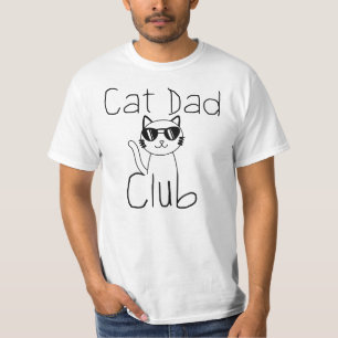 Cat Dad Club, Funny Cat Dad T-Shirt