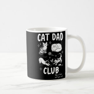 Cat Dad Club Life is Short Spoil Cat Funny Cat Dad Coffee Mug