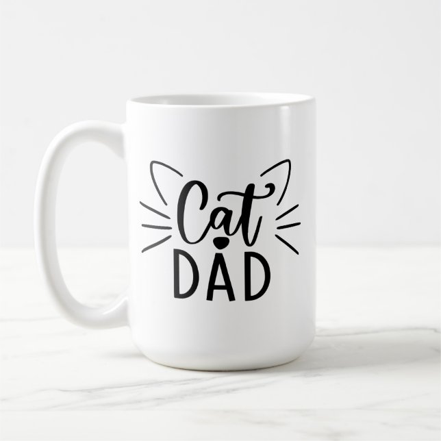 Cat Dad Coffee Mug (Left)