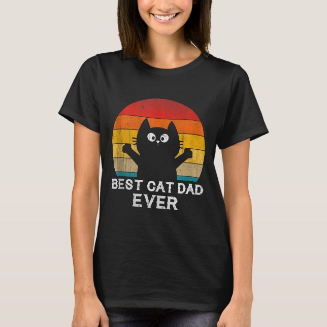 Cat Dad Ever - Funny Cats Tank Top  (Front)