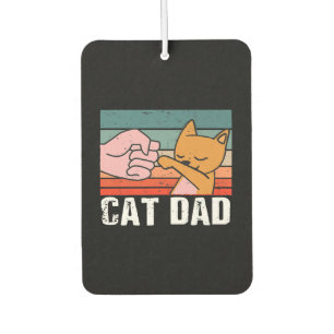 Cat dad fathers day gift Cat Retro Present Air Freshener