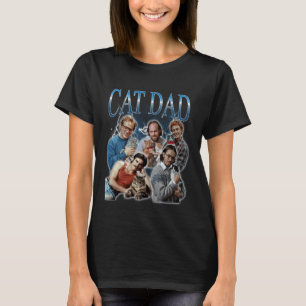 Cat Dad Funny Gen Z Dank Meme Bootleg T-Shirt