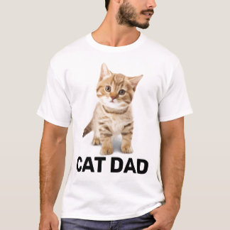 CAT DAD GINGER KITTEN MENS T-SHIRTS