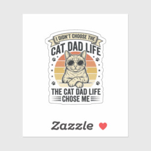 Cat Dad Life Vintage Engraving T-Shirt Design_1